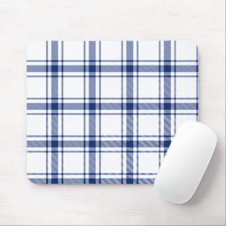 Tapis De Souris Carreaux marins bleus et blancs