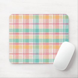 Tapis De Souris Carreaux Vichy Multicolores