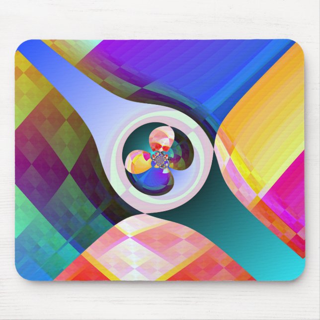 Tapis De Souris Carrés Abstraits Mousepad (Devant)
