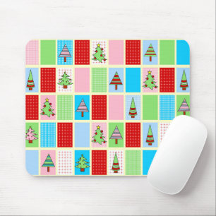 Tapis De Souris Carrés de Noël colorés