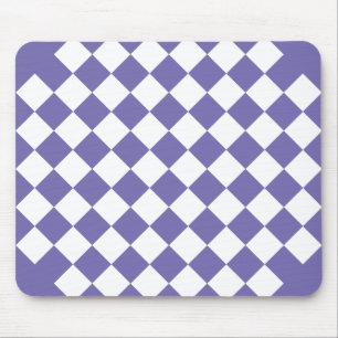 Tapis De Souris Carrés Rétro Violet et Blanc Rétro