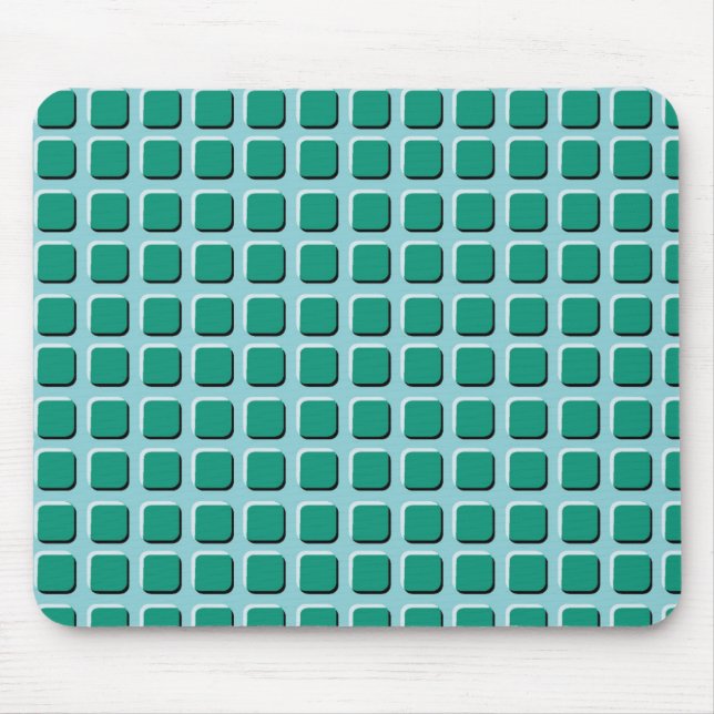 Tapis De Souris Carrés verts (Devant)