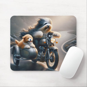 Tapis De Souris Carrosserie Collie Motorbike Ride