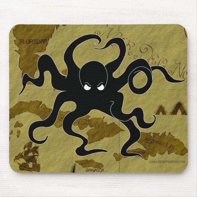 Tapis De Souris Carte #1 de pirate (Devant)