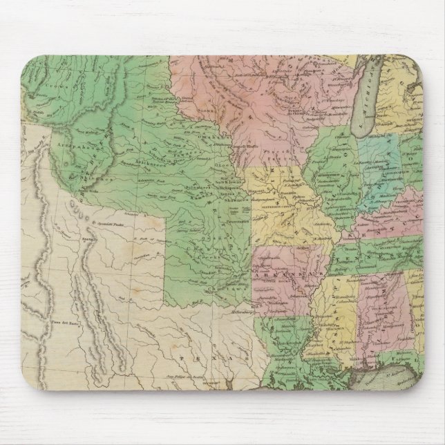 Tapis De Souris Carte 2 des États-Unis (Devant)