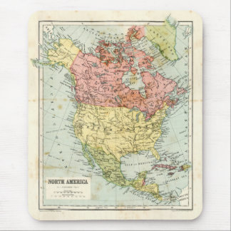 Tapis De Souris Carte antique de l'Amérique du Nord