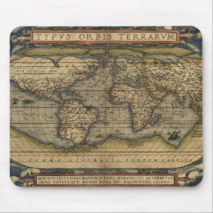 Tapis De Souris Carte antique du monde