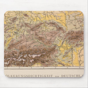 Tapis De Souris Carte Atlas de l'Europe centrale