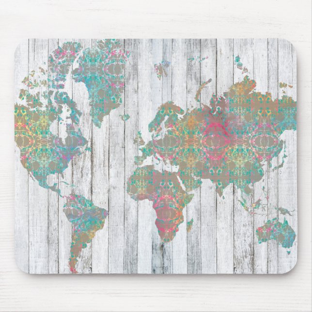 Tapis De Souris Carte Boho II (Devant)