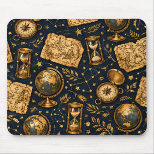 Tapis De Souris Carte céleste vintage et motif d'astronomie
