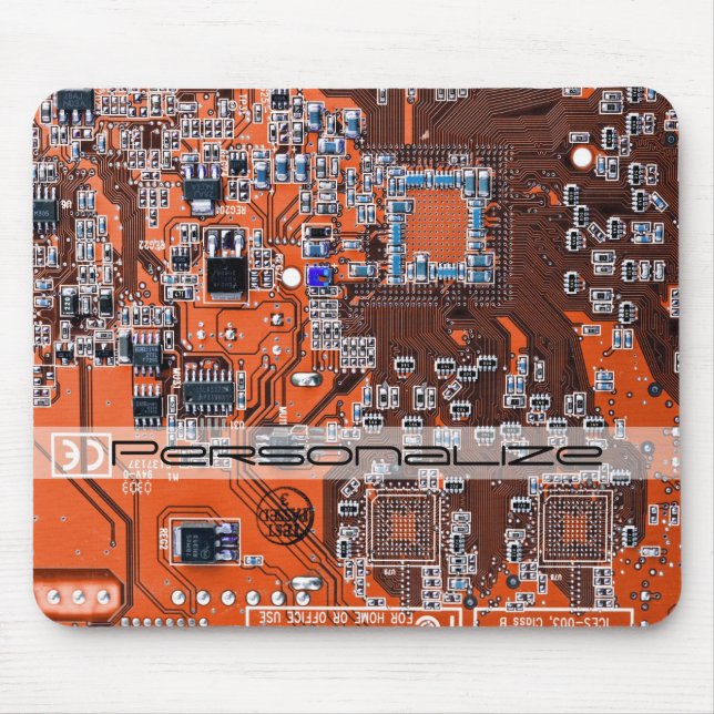 Tapis De Souris Carte circuit imprimé circuit orange PCB (Devant)