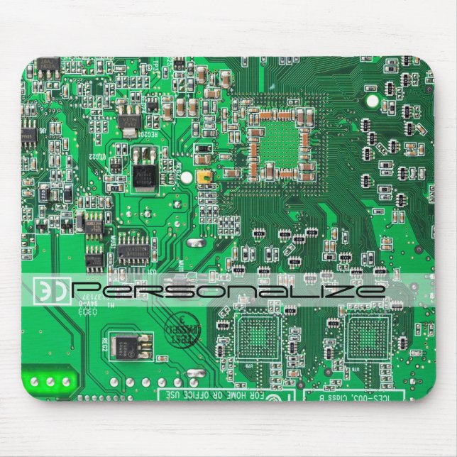 Tapis De Souris Carte circuit imprimé circuit vert PCB (Devant)