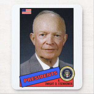 Tapis De Souris Carte de baseball de Dwight D. Eisenhower