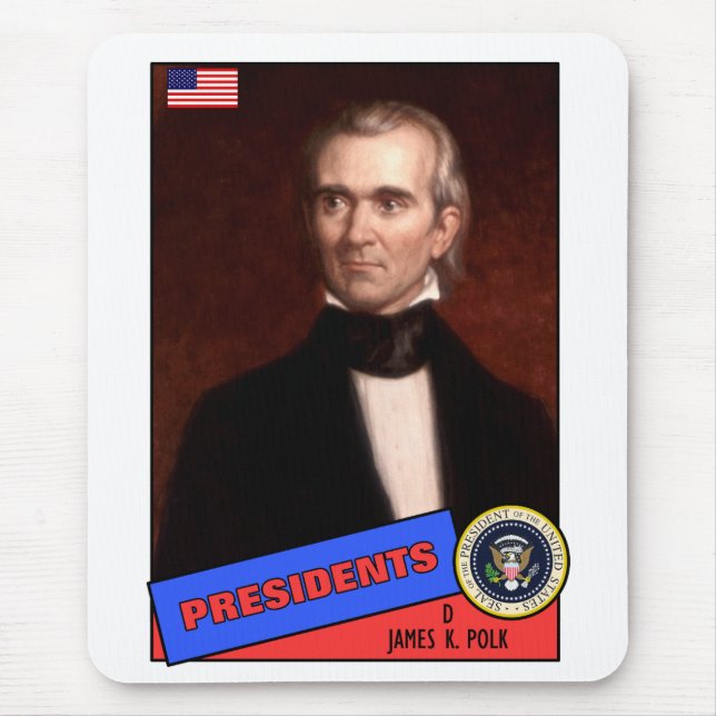 Tapis De Souris Carte de baseball de James K. Polk (Devant)