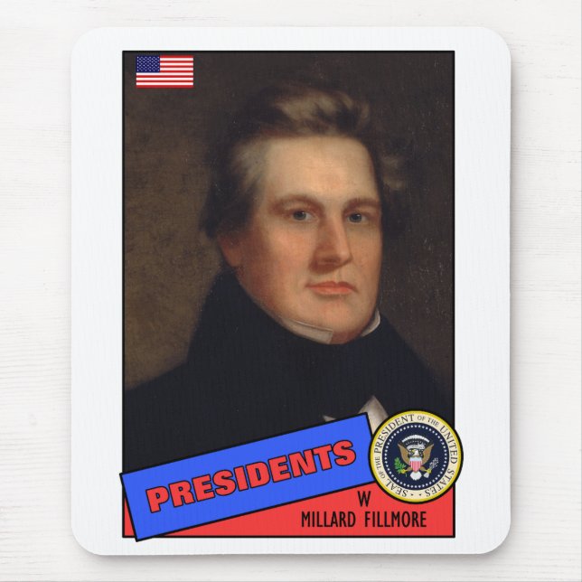 Tapis De Souris Carte de baseball de Millard Fillmore (Devant)
