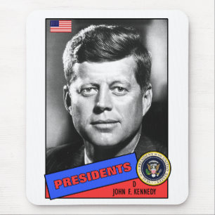 Tapis De Souris Carte de baseball John F. Kennedy