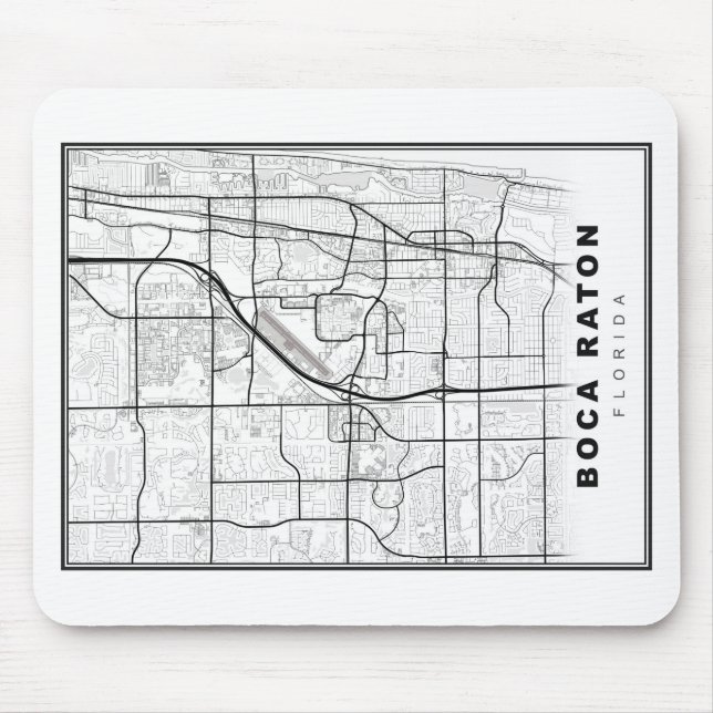 Tapis De Souris Carte de Boca Raton (Devant)