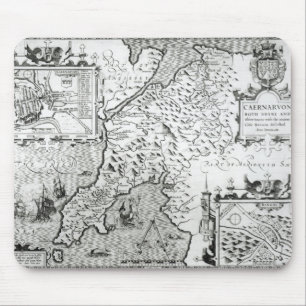 Tapis De Souris Carte de Caernarvon, 1616