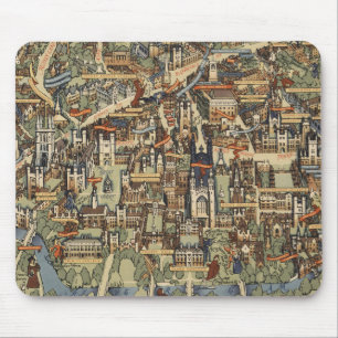 Tapis De Souris Carte de Cambridge, Angleterre