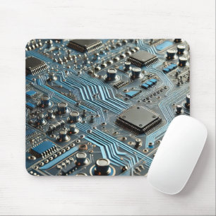 Tapis De Souris Carte de circuit bleu