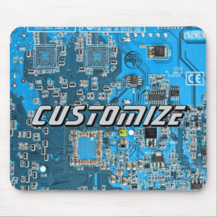 Tapis De Souris Carte de circuit imprimé PCB bleu personnalisée po