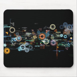 Tapis De Souris Carte de circuit - Noir