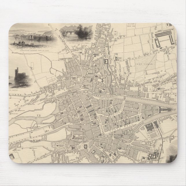 Tapis De Souris Carte de Cork, Irlande (Devant)