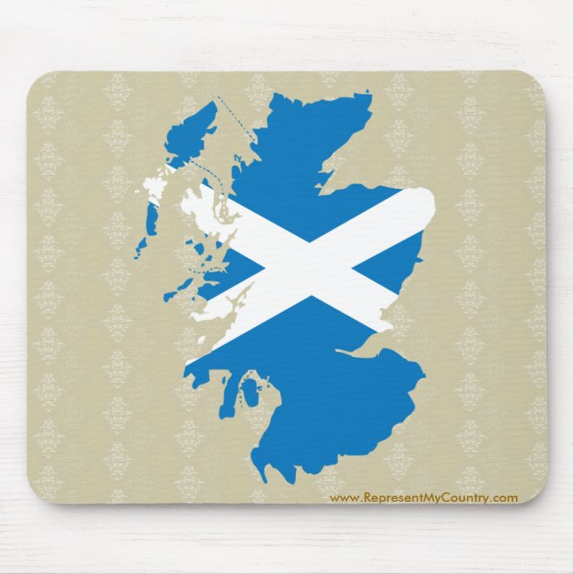 Tapis De Souris Carte de drapeau de l'Ecosse normale (Devant)