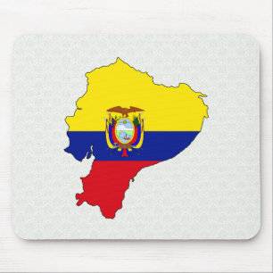 Tapis De Souris Carte de drapeau de l'Equateur normale