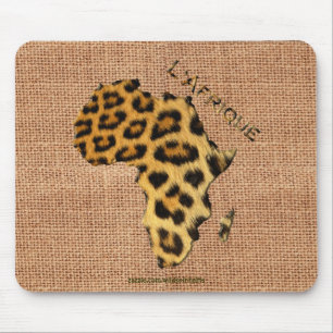 Tapis De Souris Carte de Fourrure de léopard AFRICA Wildlife Serie