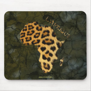 Tapis De Souris Carte de Fourrure de léopard AFRICA Wildlife Serie
