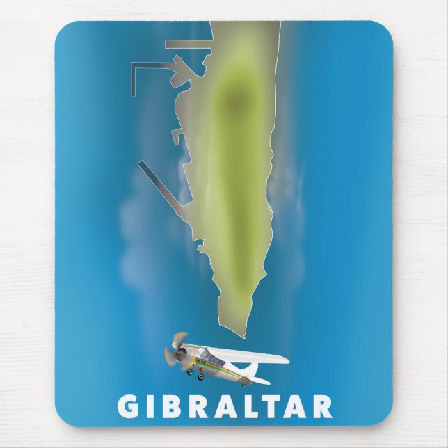 Tapis De Souris Carte de Gibraltar (Devant)