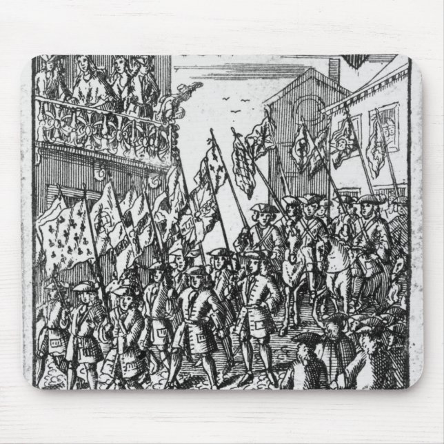 Tapis De Souris Carte de jeu dépeignant les drapeaux (Devant)