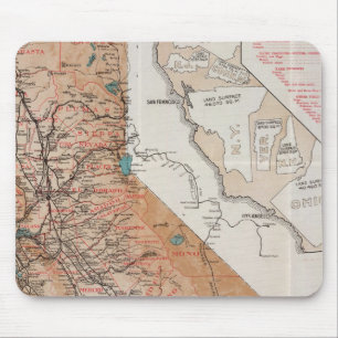 Tapis De Souris Carte de la Californie 2