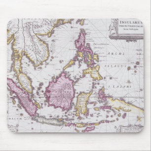 Tapis De Souris Carte de la Chine et de l'Indonésie 1710