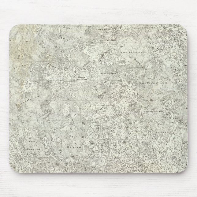 Tapis De Souris Carte de la lune (Devant)