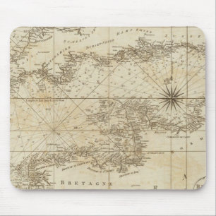 Tapis De Souris Carte de la Manche britannique