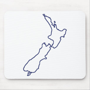 Tapis De Souris Carte de la Nouvelle Zélande