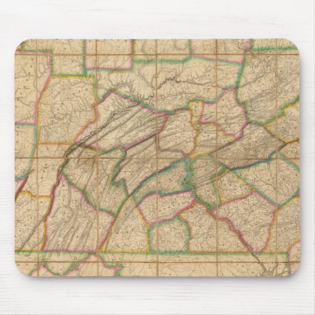 Tapis De Souris Carte de la Pennsylvanie (Devant)