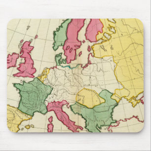 Tapis De Souris Carte de la plaine en Europe