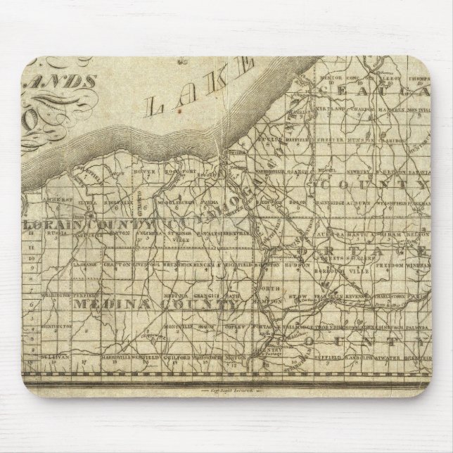 Tapis De Souris Carte de la réserve de l'Ouest (Devant)