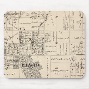 Tapis De Souris Carte de la section du comté de Tulare T17S R23E