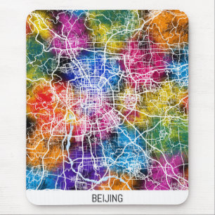Tapis De Souris Carte de la ville de Pékin