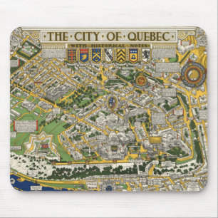 Tapis De Souris Carte de la ville de Québec