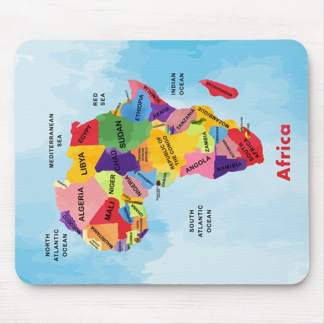 Tapis De Souris Carte de l'Afrique (Devant)