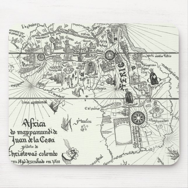 Tapis De Souris Carte de l'Afrique | 1500 (Devant)