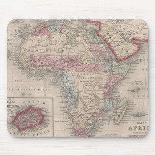 Tapis De Souris Carte de l'Afrique avec la Ste.Hélène