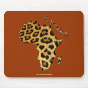 Tapis De Souris Carte de l'Afrique, le continent sombre