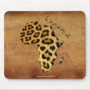 Tapis De Souris Carte de l'Afrique, le continent sombre