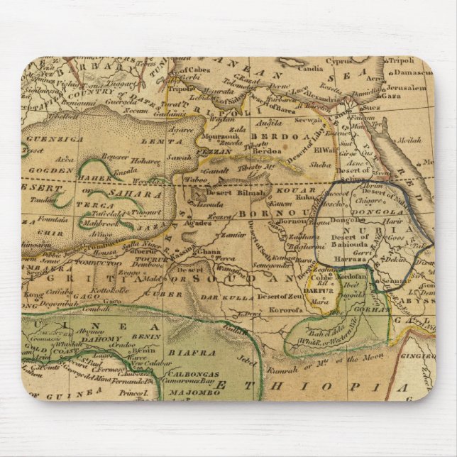 Tapis De Souris Carte de l'Afrique par Worcester (Devant)